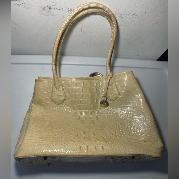 BRAHIMN handbag shoulder bag corcodile embossed good condition - Picture 16 of 16